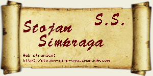 Stojan Šimpraga vizit kartica